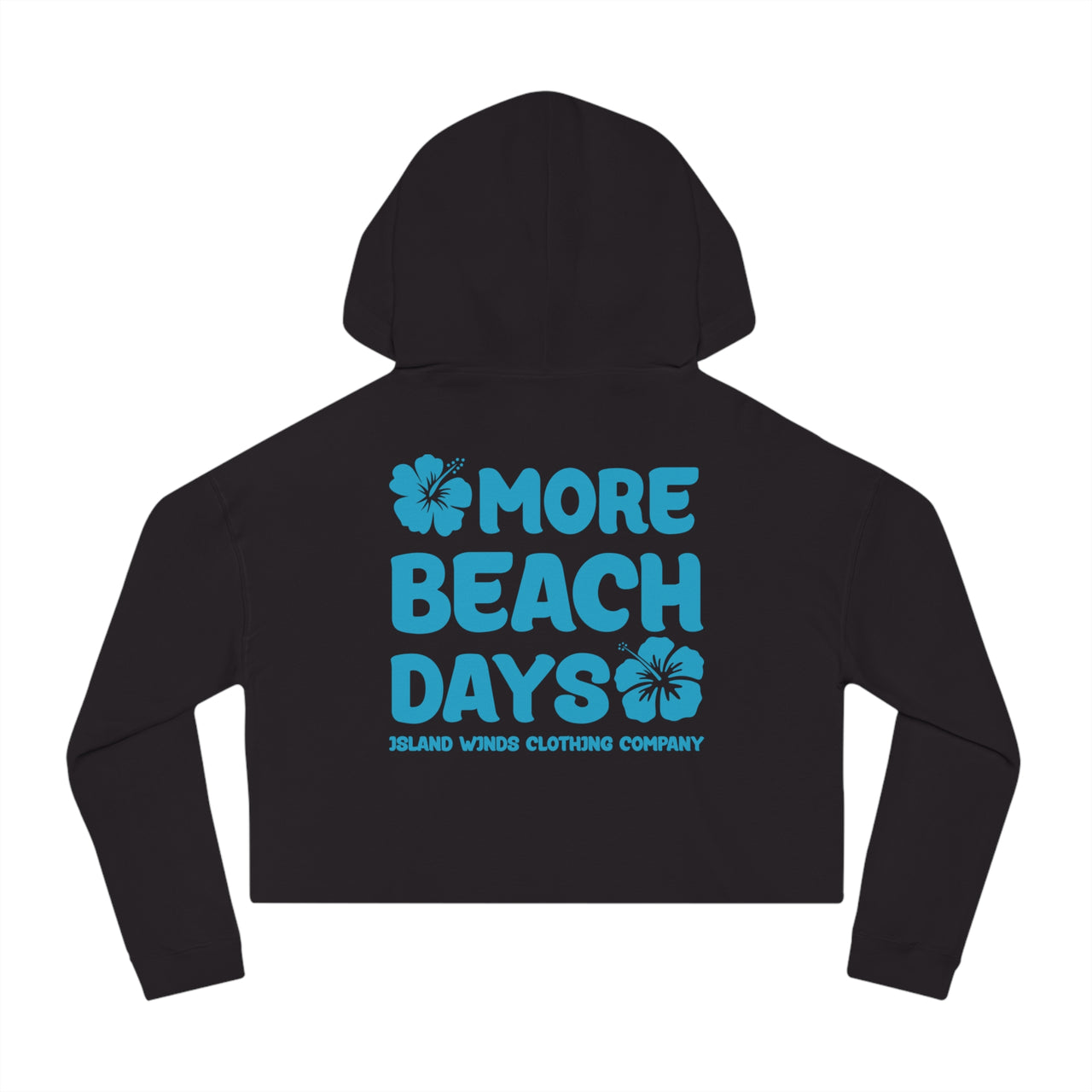 More Beach Days Cropped Hoodie Tropical Blue