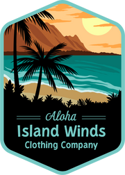 Island Winds Vinyl Decal Sunset Teal Island Winds Clothing Company