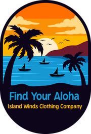 Island Winds Vinyl Decal Sunset Blue Island Winds Clothing Company